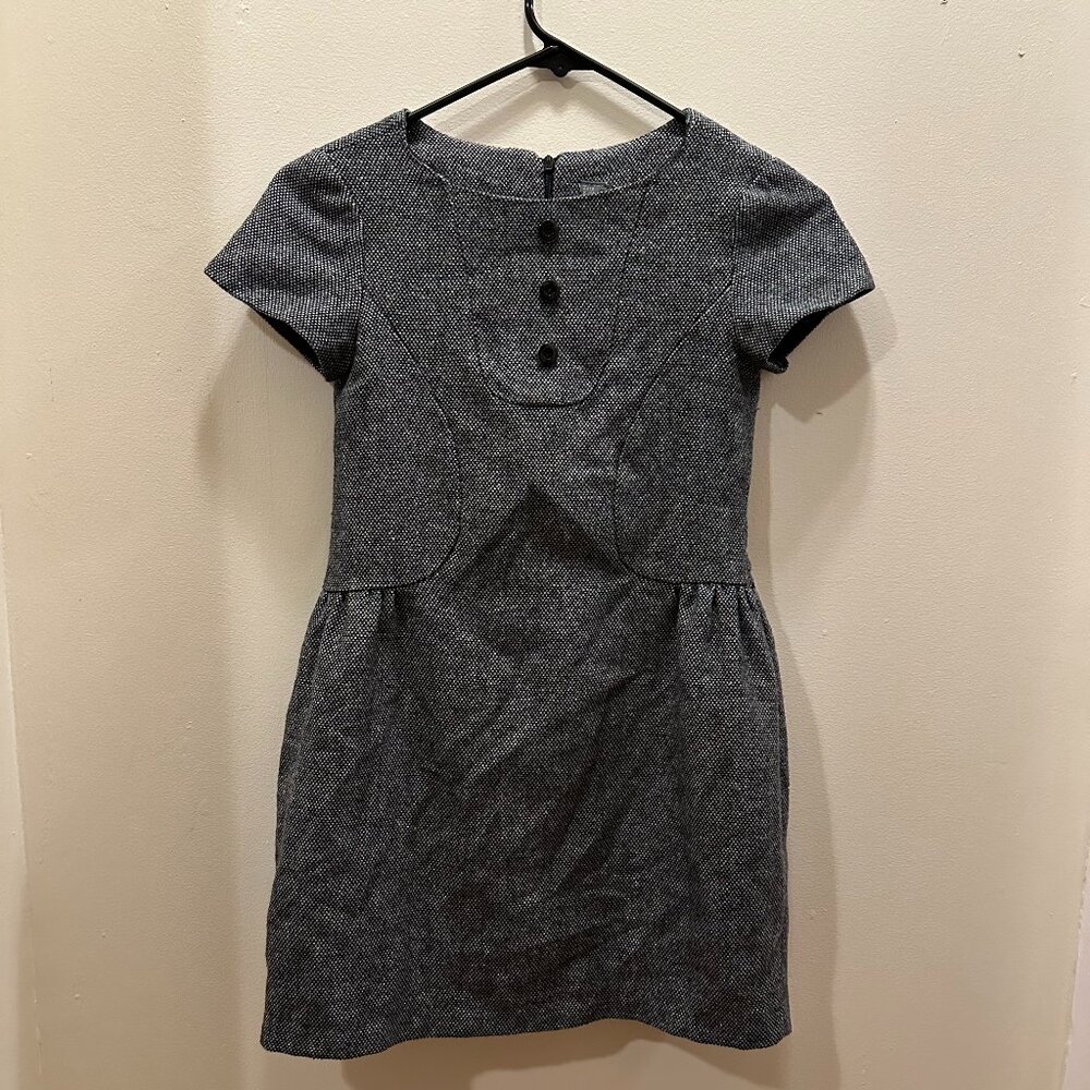 Zara Kids Tweed Dress with Buttons (Size 9/10)